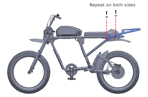 Super 73 best sale rear rack